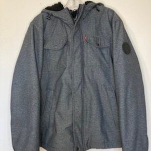 Men's Levi's® Softshell Sherpa-Lined Hooded Performance Storm Coat